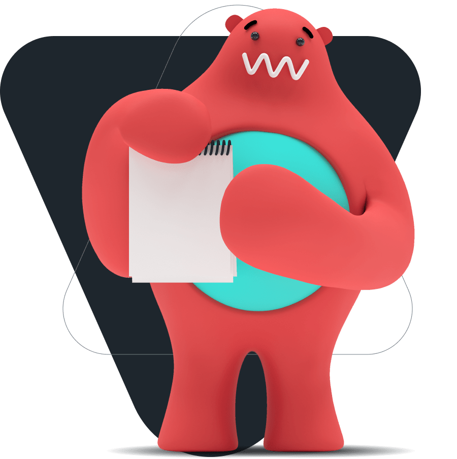 Mascot thumbs up